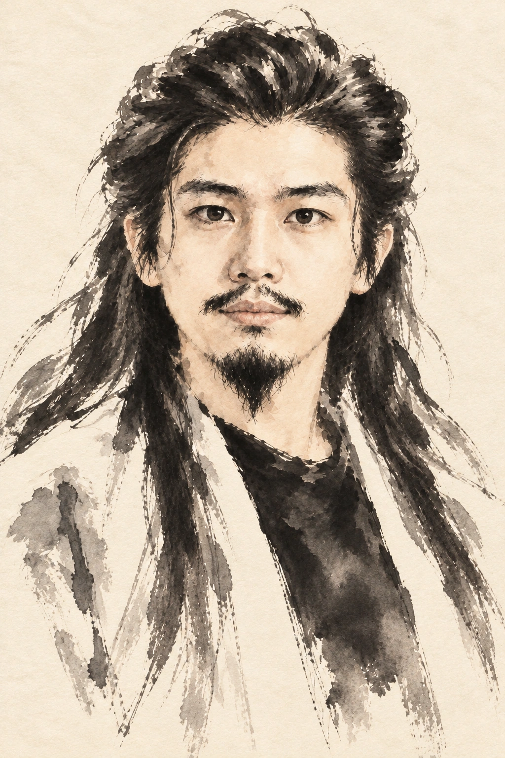元覺道人傳統水墨肖像